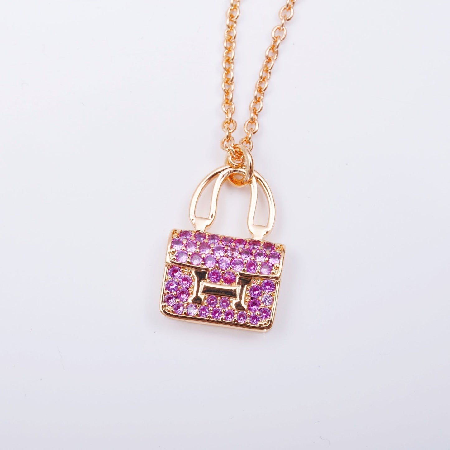 [Aetheris]CONSTANCE PEDANT PURPLE DIAMOND NECKLACE