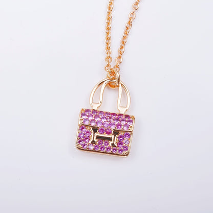 [Aetheris]CONSTANCE PEDANT PURPLE DIAMOND NECKLACE