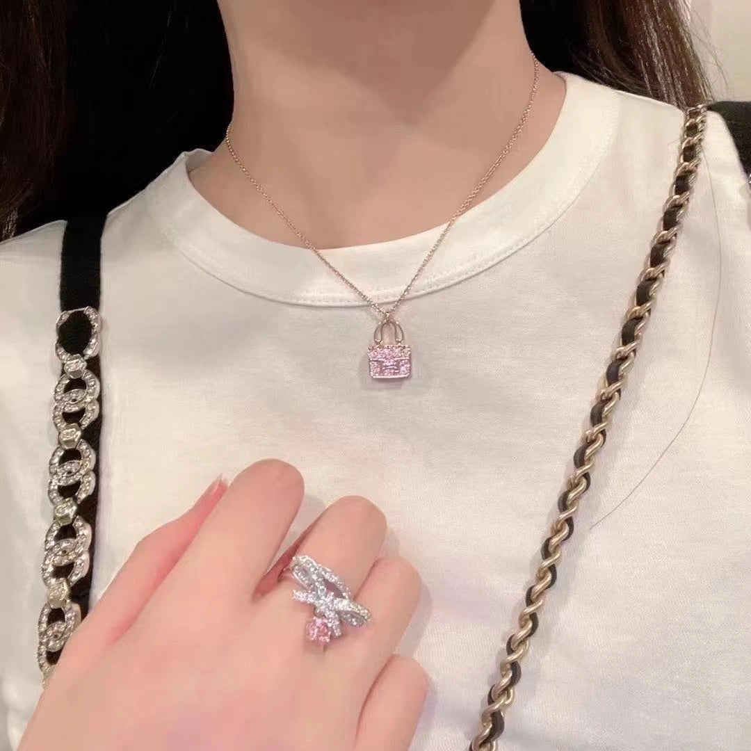 [Aetheris]CONSTANCE PEDANT PURPLE DIAMOND NECKLACE