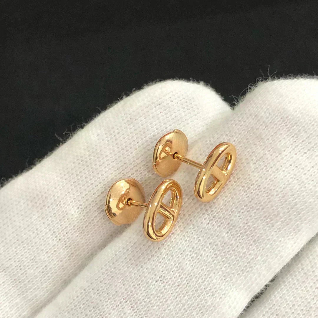 [Aetheris]CHAINE SMALL EARRINGS GOLD AND SILVER