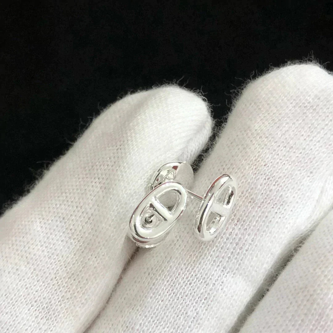 [Aetheris]CHAINE SMALL EARRINGS GOLD AND SILVER