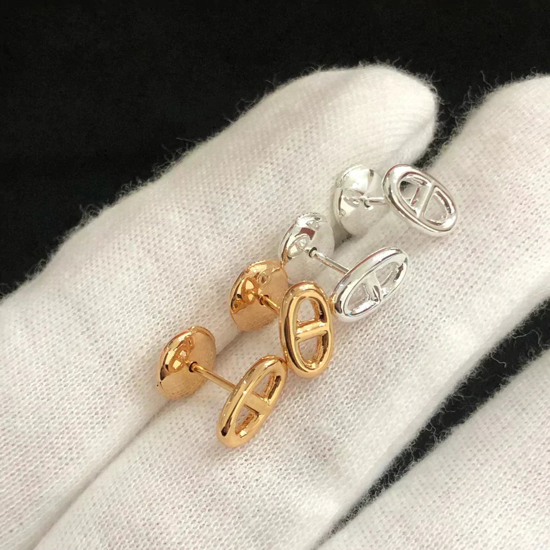[Aetheris]CHAINE SMALL EARRINGS GOLD AND SILVER