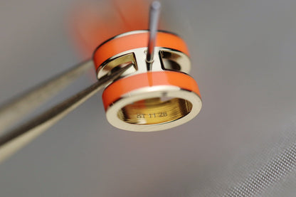 [Aetheris]MINI POP H EARRINGS ORANGE