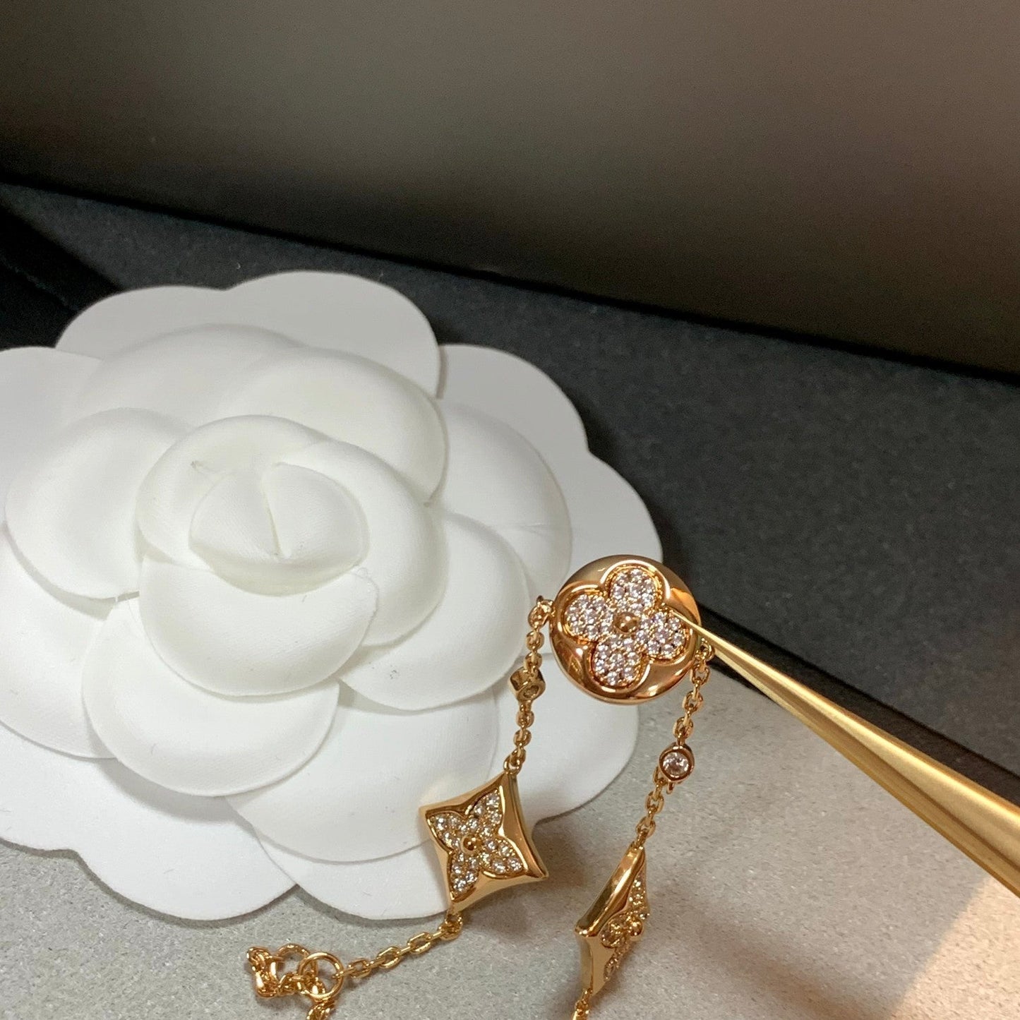 [Aetheris]STAR AND SUN 4 MOTIFS GOLD DIAMONDS BRACELET