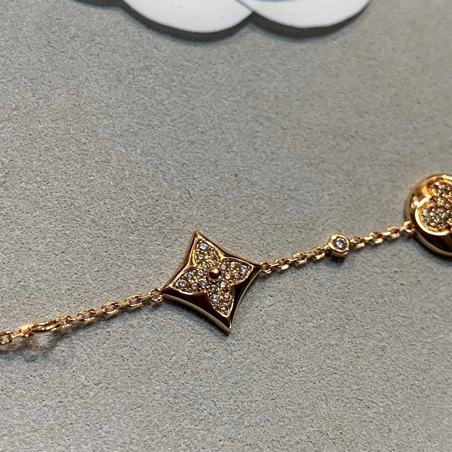 [Aetheris]STAR AND SUN 4 MOTIFS GOLD DIAMONDS BRACELET