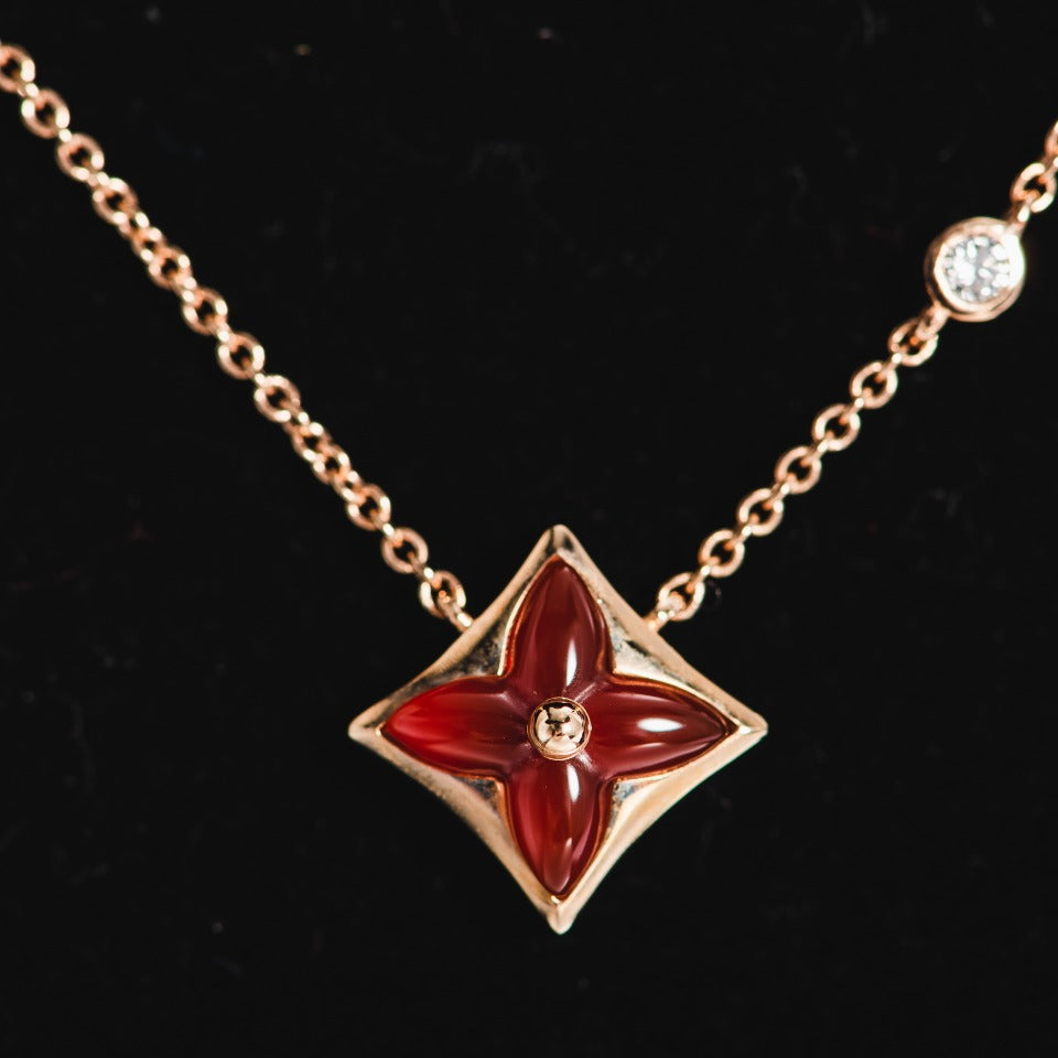 [Aetheris]STAR NECKLACE ROSE GOLD 1 DIAMOND