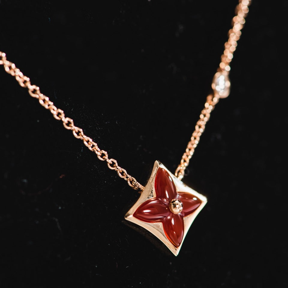 [Aetheris]STAR NECKLACE ROSE GOLD 1 DIAMOND