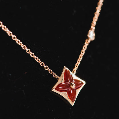 [Aetheris]STAR NECKLACE ROSE GOLD 1 DIAMOND