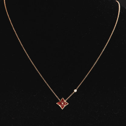 [Aetheris]STAR NECKLACE ROSE GOLD 1 DIAMOND