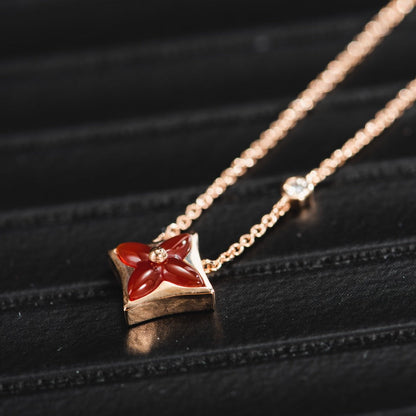 [Aetheris]STAR NECKLACE ROSE GOLD 1 DIAMOND