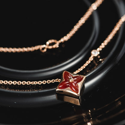 [Aetheris]STAR NECKLACE ROSE GOLD 1 DIAMOND