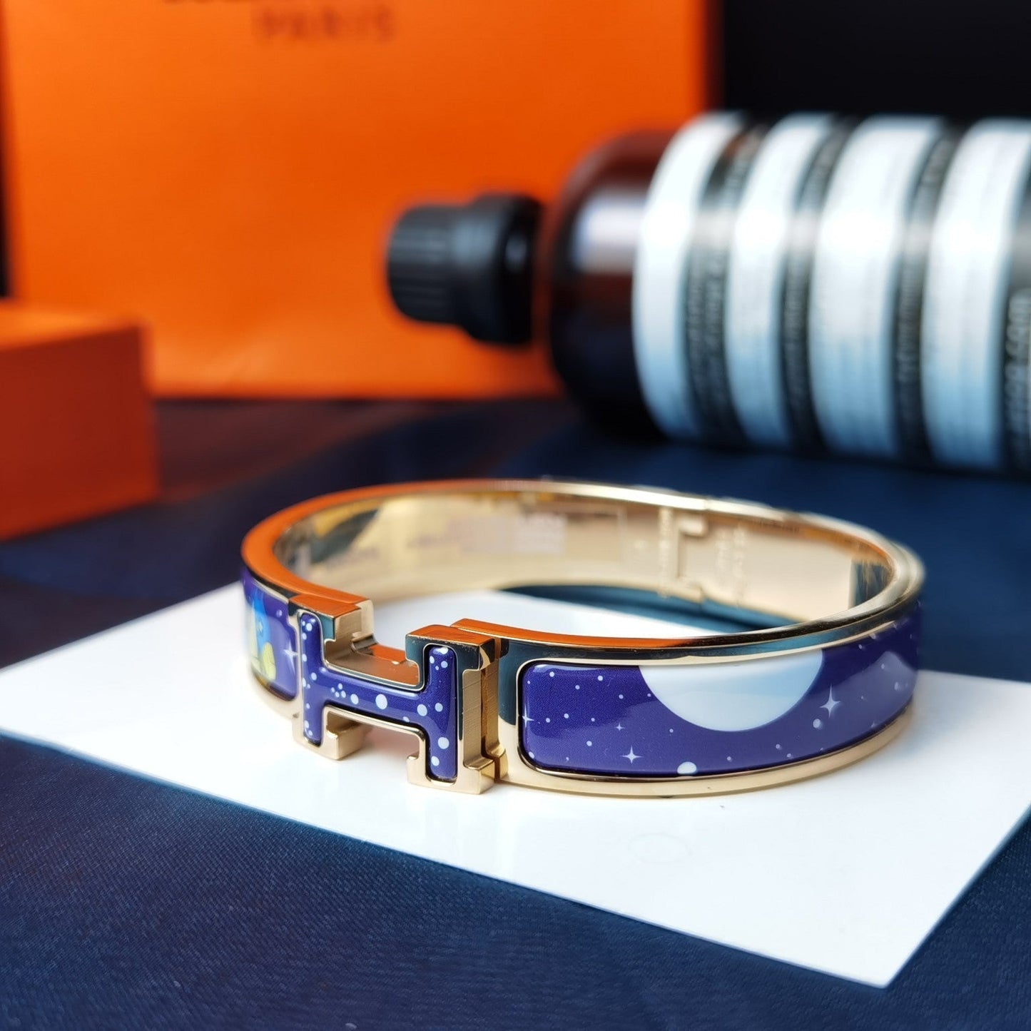 [Aetheris]H STAR AND MOON BRACELET 12MM