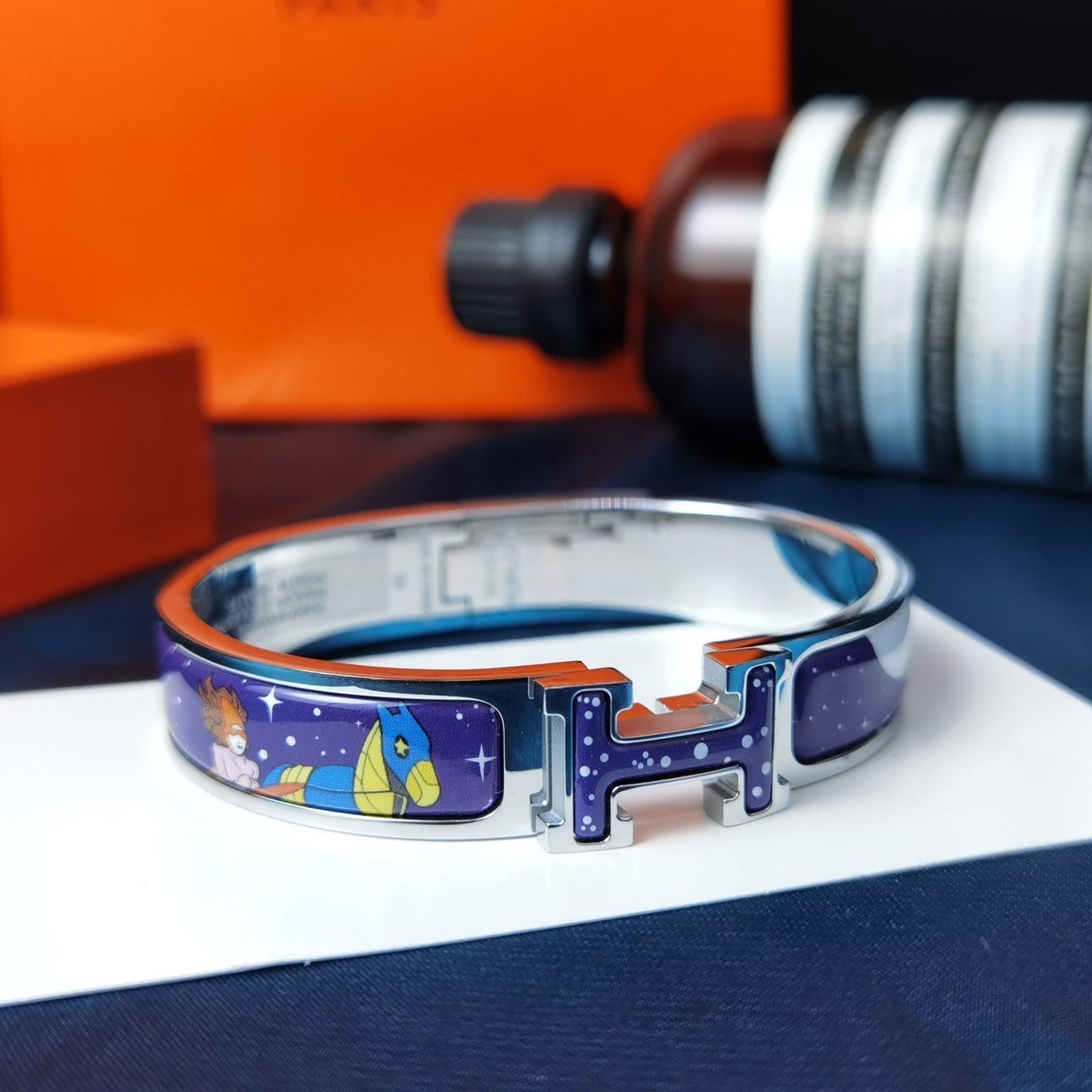 [Aetheris]H STAR AND MOON BRACELET 12MM