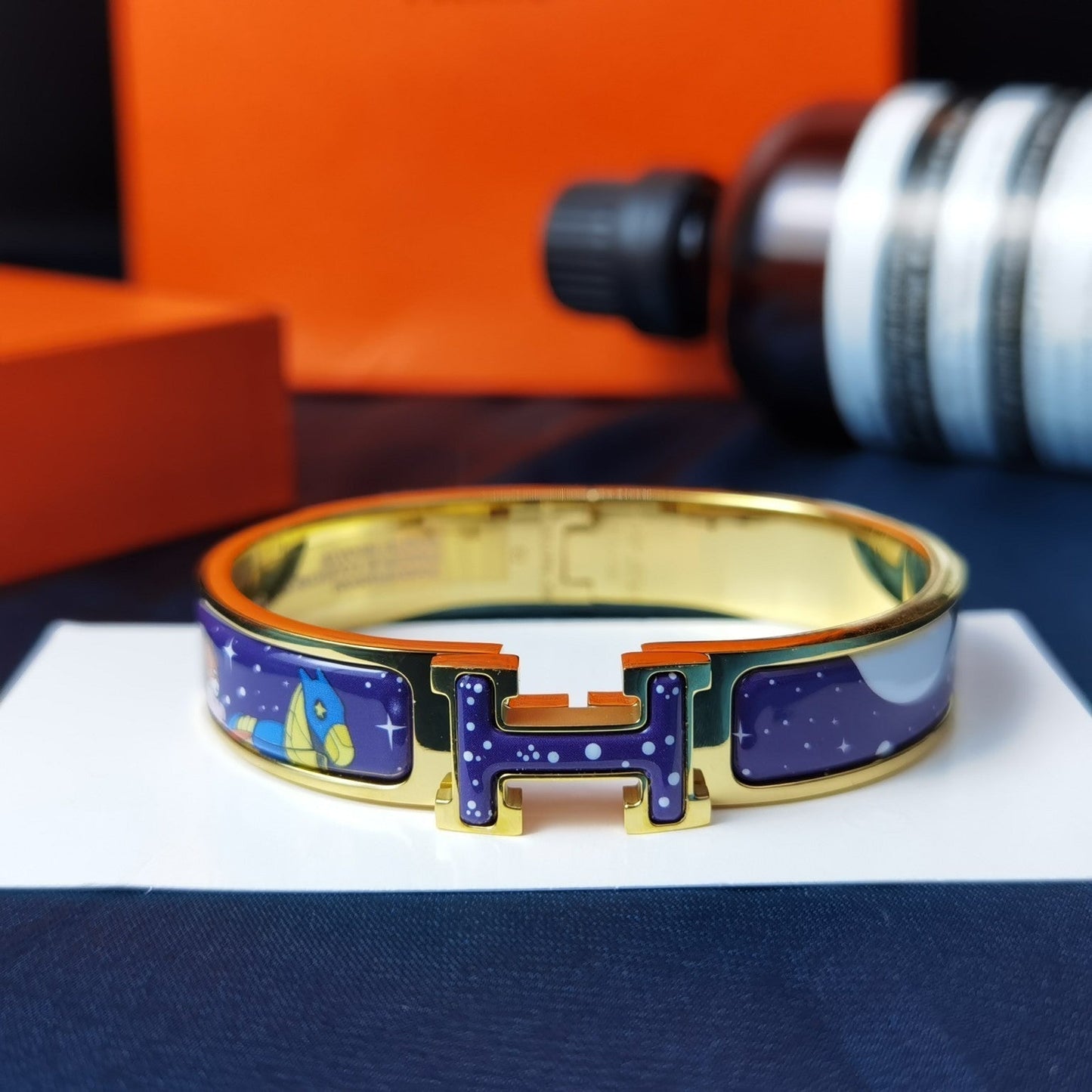 [Aetheris]H STAR AND MOON BRACELET 12MM