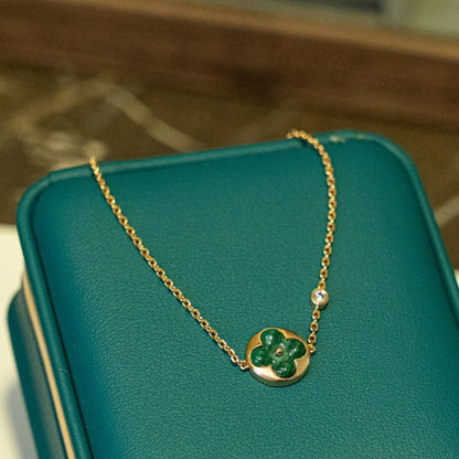 [Aetheris]SUN MALACHITE 1 DIAMOND ROSE GOLD BRACELET