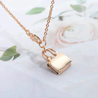 [Aetheris]AMULETTE PEDANT ROSE GOLD NECKLACE