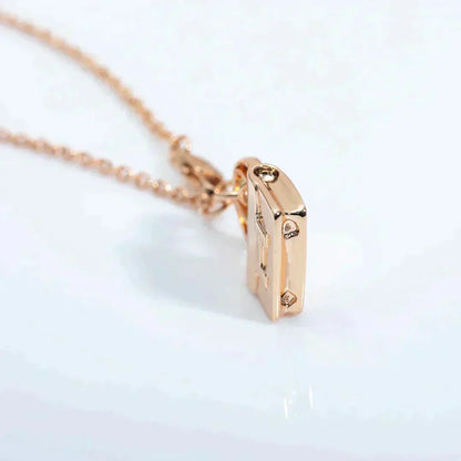 [Aetheris]AMULETTE PEDANT ROSE GOLD NECKLACE