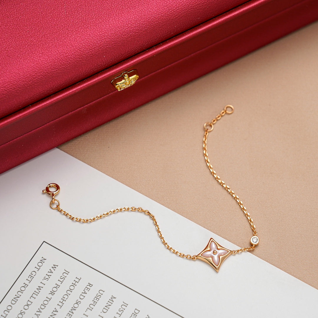 [Aetheris]STAR 1 DIAMOND ROSE GOLD BRACELET