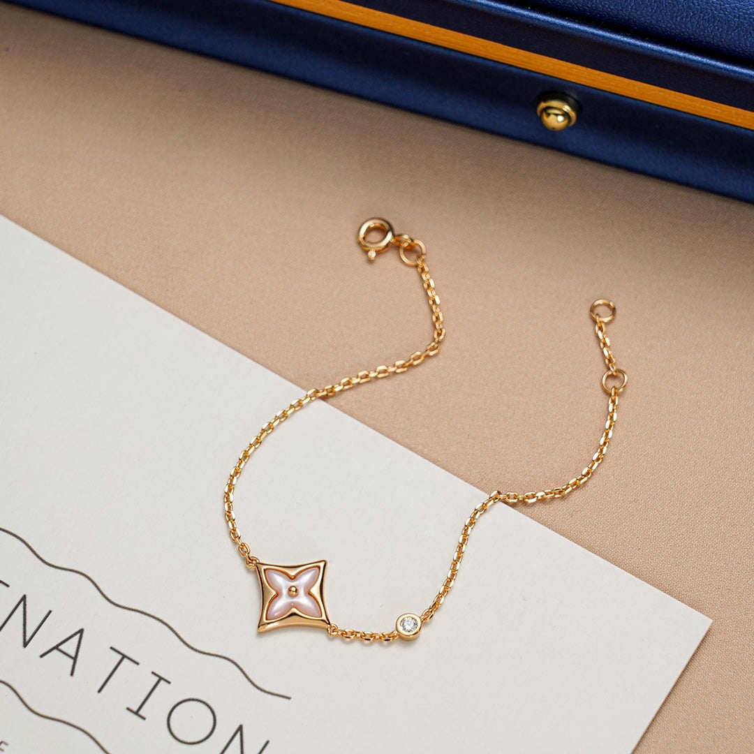 [Aetheris]STAR 1 DIAMOND ROSE GOLD BRACELET