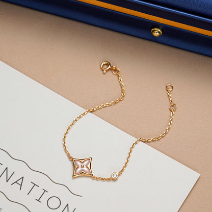[Aetheris]STAR 1 DIAMOND ROSE GOLD BRACELET