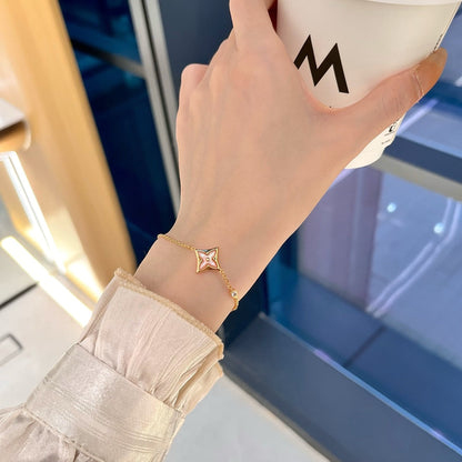[Aetheris]STAR 1 DIAMOND ROSE GOLD BRACELET
