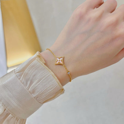 [Aetheris]STAR 1 DIAMOND ROSE GOLD BRACELET