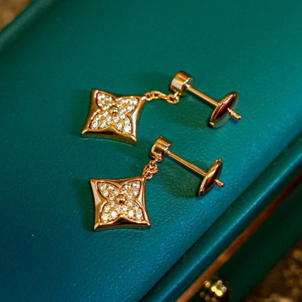 [Aetheris]STAR DIAMONDS EARRINGS GOLD