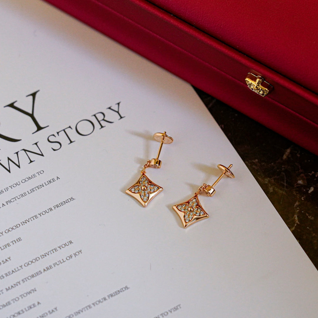 [Aetheris]STAR DIAMONDS EARRINGS GOLD