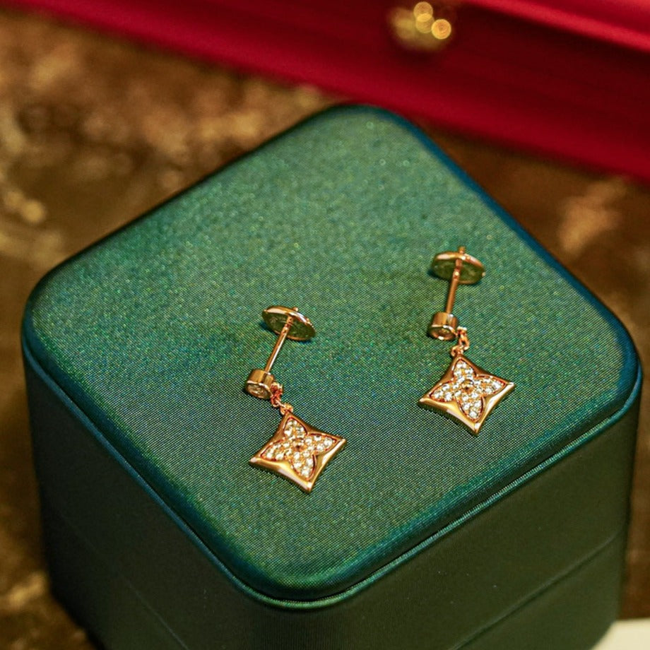 [Aetheris]STAR DIAMONDS EARRINGS GOLD