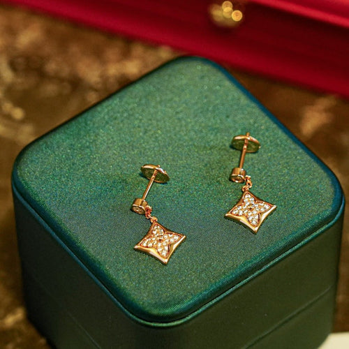 [Aetheris]STAR DIAMONDS EARRINGS GOLD