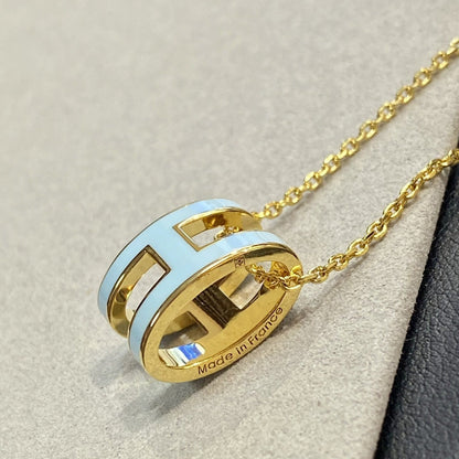 [Aetheris]POP H HELLBLAUE HALSKETTE
