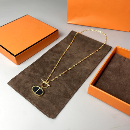 [Aetheris]CHAINE VERSO BLACK CERAMIC NECKLACE