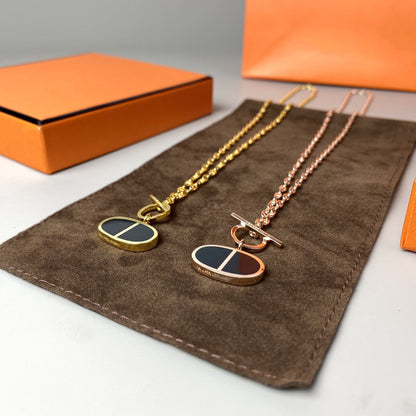 [Aetheris]CHAINE VERSO BLACK CERAMIC NECKLACE