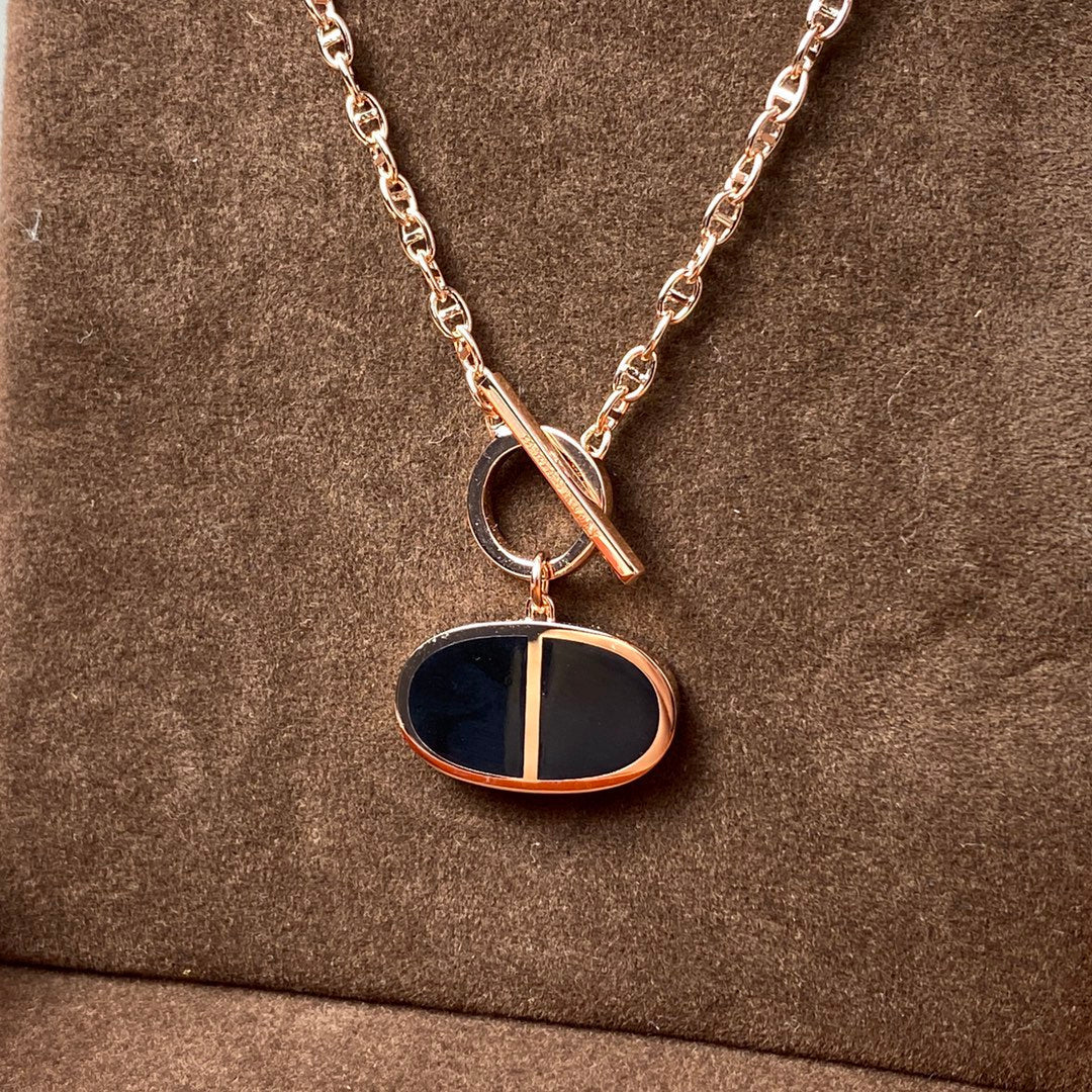 [Aetheris]CHAINE VERSO BLACK CERAMIC NECKLACE