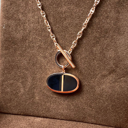 [Aetheris]CHAINE VERSO BLACK CERAMIC NECKLACE
