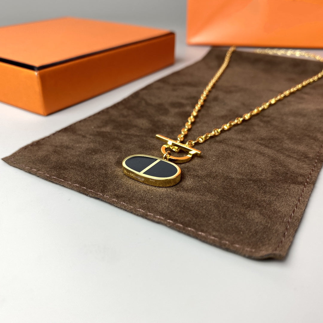 [Aetheris]CHAINE VERSO BLACK CERAMIC NECKLACE