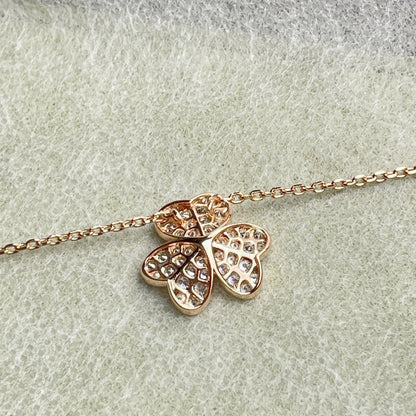 Aetheris]PAVÉ DIAMOND FLOWER CHARM NECKLACE