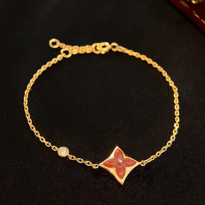 [Aetheris]COLOR STAR CARNELIAN ROSE GOLD DIAMOND BRACELET