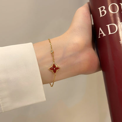 [Aetheris]COLOR STAR CARNELIAN ROSE GOLD DIAMOND BRACELET