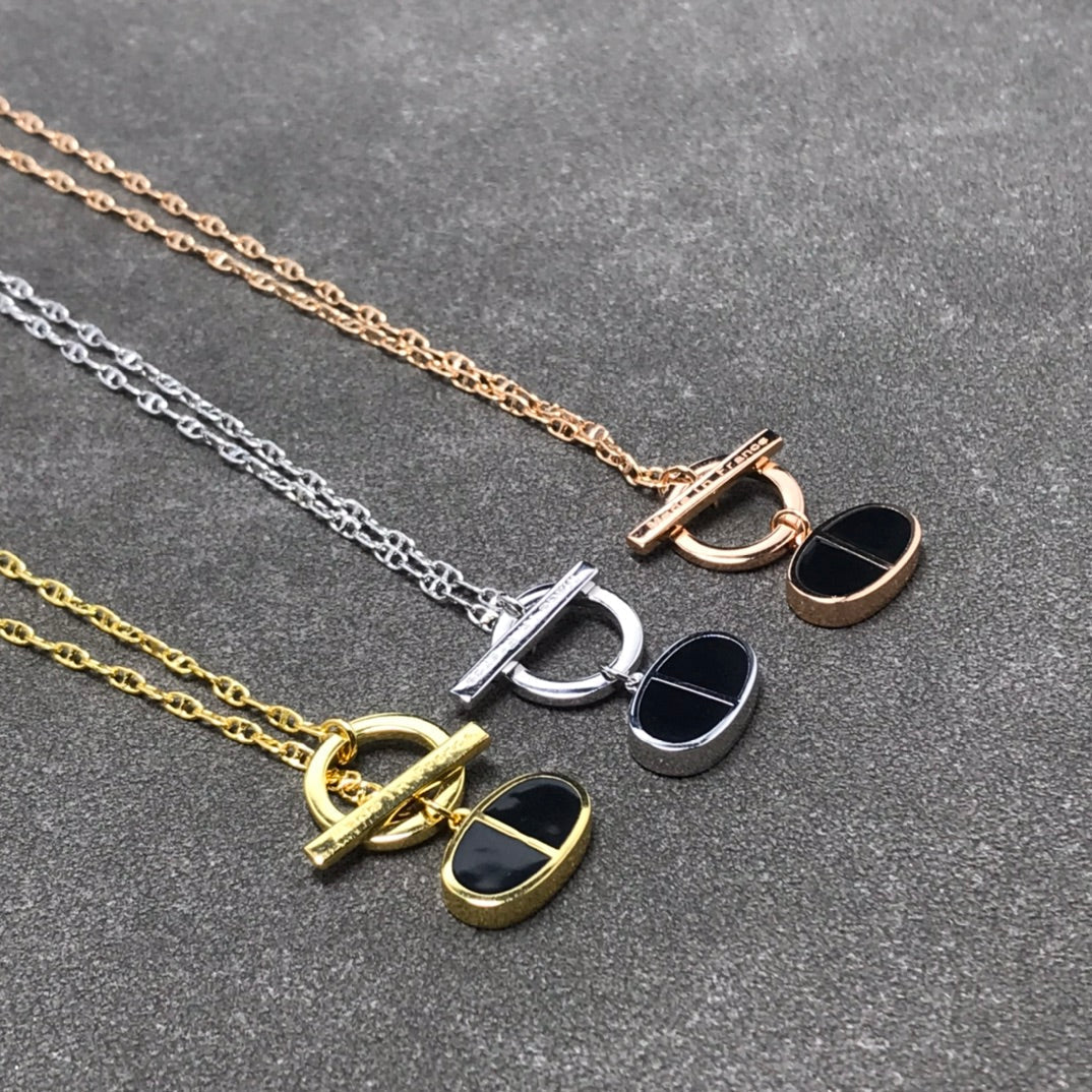[Aetheris]CHAINE VERSO BLACK CERAMIC  NECKLACE