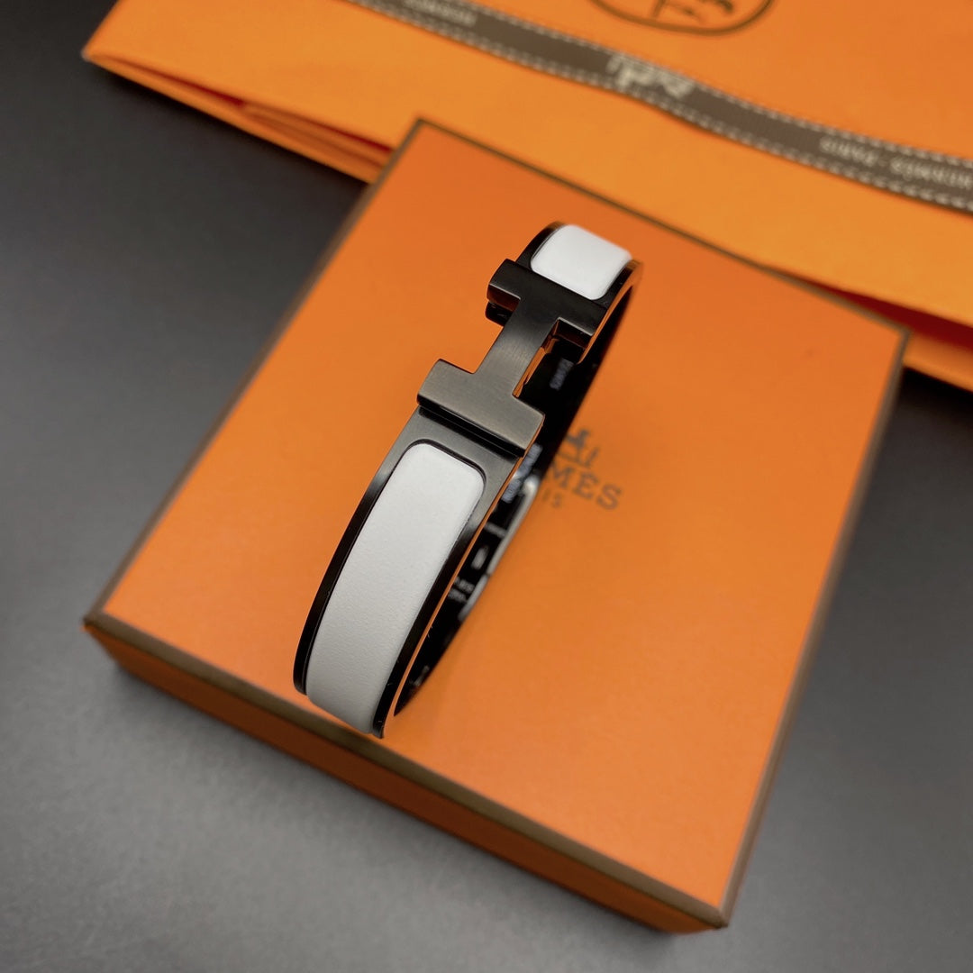 [Aetheris]H BRACELET 12MM BLACK WHITE CERAMIC