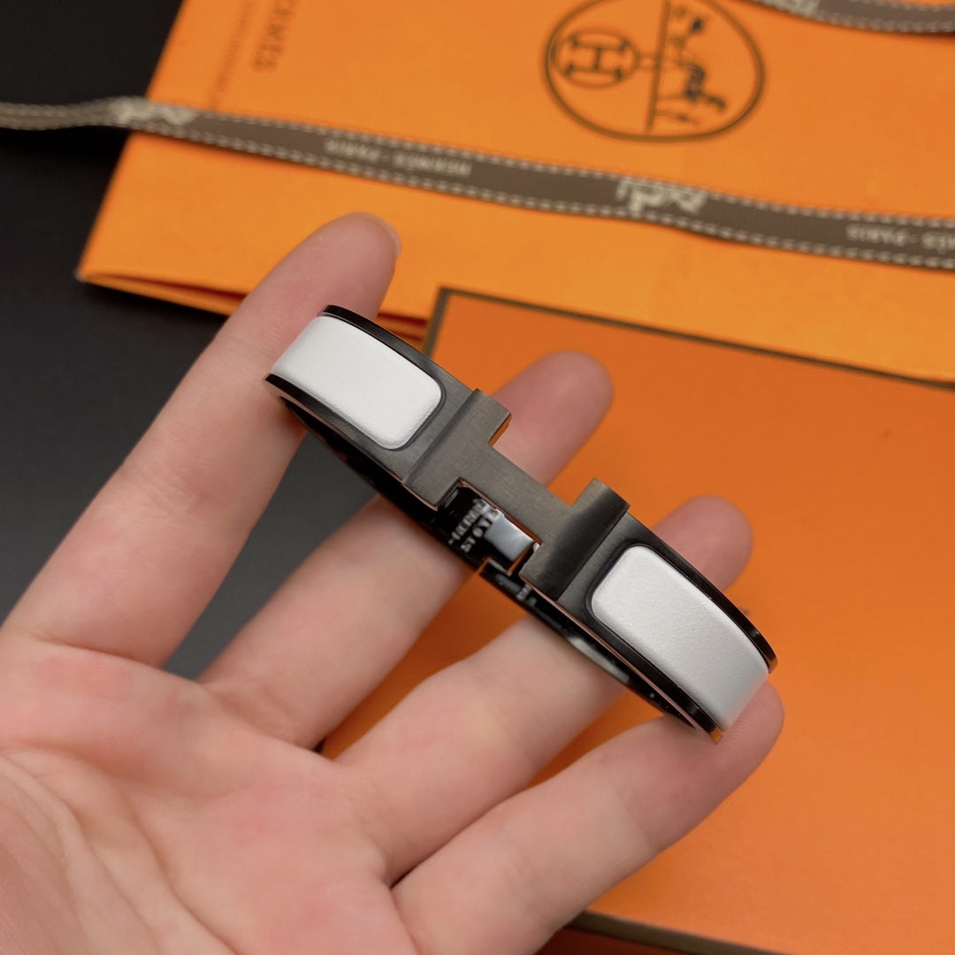 [Aetheris]H BRACELET 12MM BLACK WHITE CERAMIC