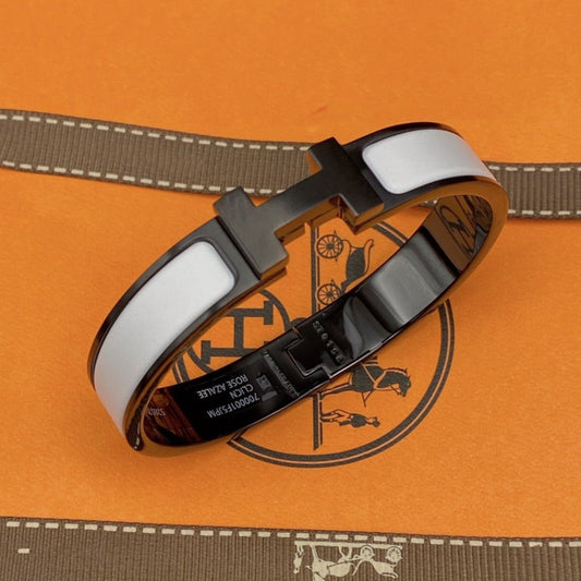 [Aetheris]H BRACELET 12MM BLACK WHITE CERAMIC