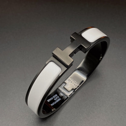 [Aetheris]H BRACELET 12MM BLACK WHITE CERAMIC