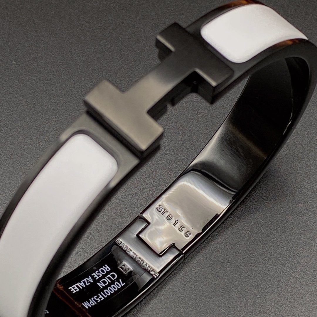 [Aetheris]H BRACELET 12MM BLACK WHITE CERAMIC