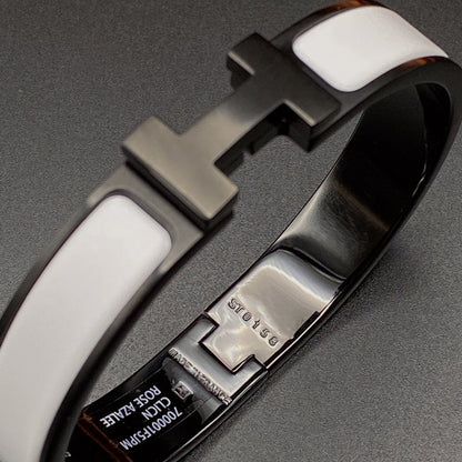 [Aetheris]H BRACELET 12MM BLACK WHITE CERAMIC