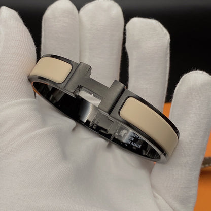 [Aetheris]H BRACELET 12MM BLACK BEIGE CERAMIC