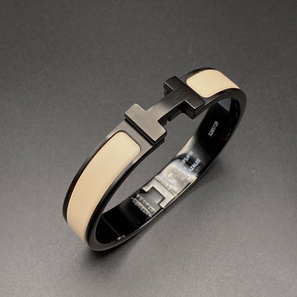 [Aetheris]H BRACELET 12MM BLACK BEIGE CERAMIC