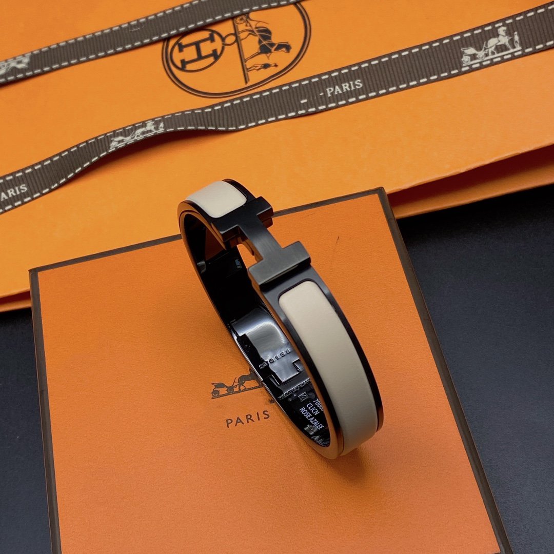 [Aetheris]H BRACELET 12MM BLACK BEIGE CERAMIC
