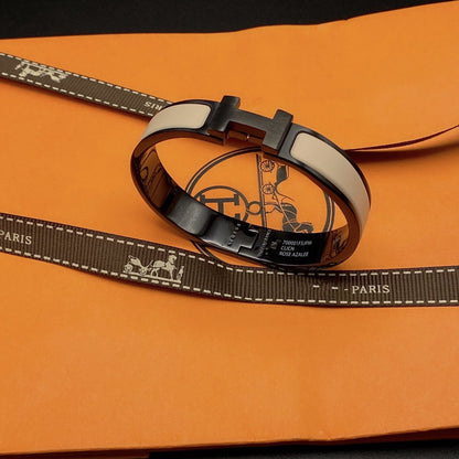 [Aetheris]H BRACELET 12MM BLACK BEIGE CERAMIC
